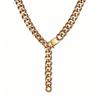 Titanium Steel Gold Cuban Link Necklace & Bracelet Set: No Fading, Stainless Steel, Hip Hop Trendy Accessories.