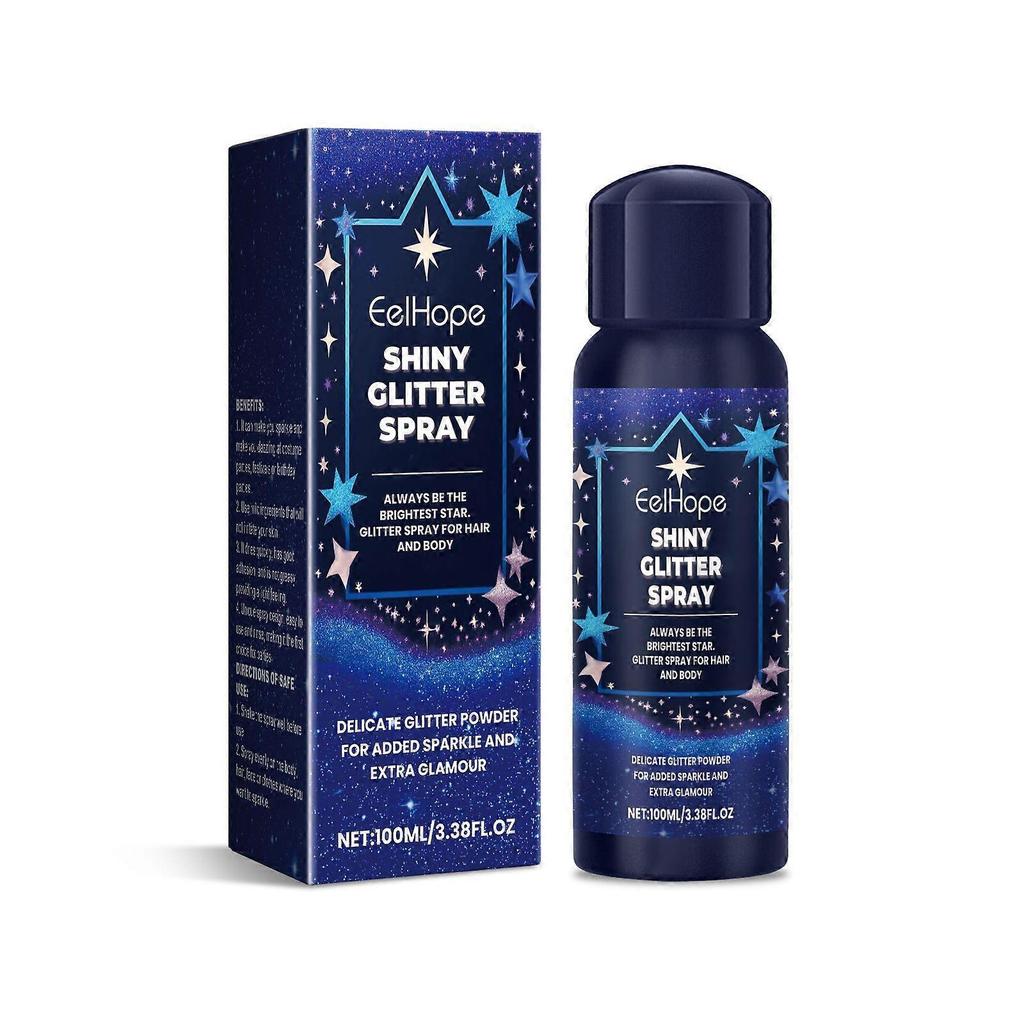 Body Glitter Spray Face Clavicle Hair Highlight Spray Glitter Dance Festival Carnival 100ml