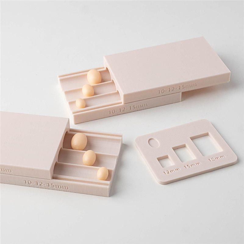 J1UL1N Polymer Clay Bead Craft Tool - 10/12/15Mm Bead Roller Mold
