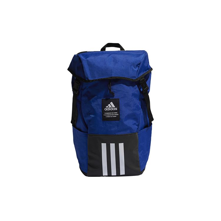 Adidas Letter Logo Fabric Backpack Unisex Backpacks Blue HM9128 Blue