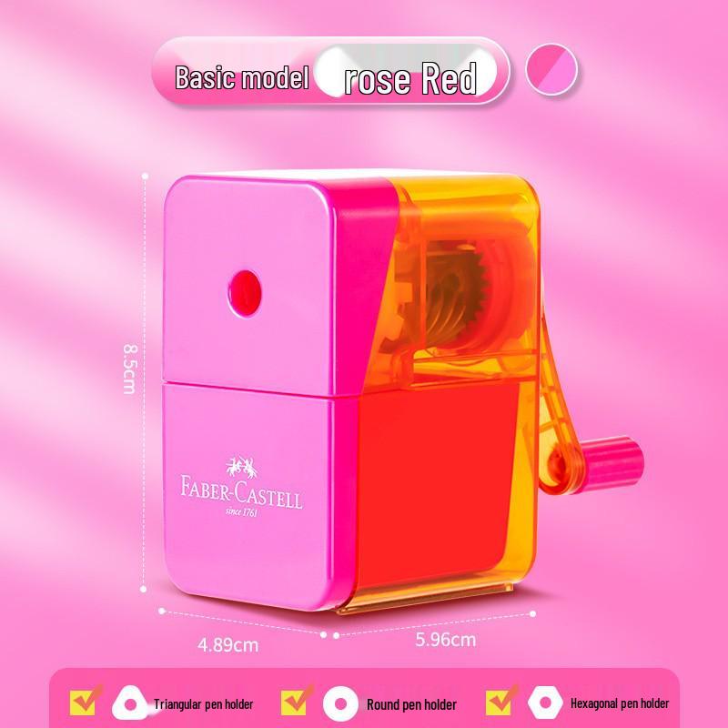 Ladybug Double-Hole Pencil Sharpener: Small Faber-Castell Sharpener for Art Students and Colored Pencils.