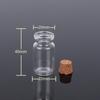 Transparent Glass Sealed Decoration Vial Cork Stopper Lid Storage Subpackage Bottle Multi Purpose Small Capacity Reagent Bottles