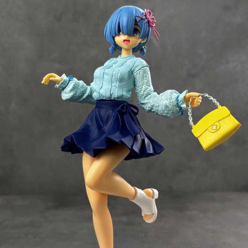Life in a Different World from Scratch: Rem’s Different Color Standing Two-Dimensional Beautiful Girl Figure Anime Ornament