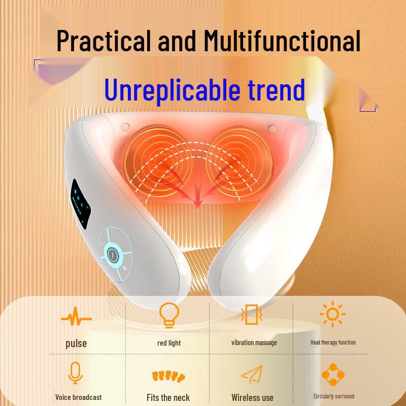 HEZHENG Wireless Heating Electric Pulse Neck Massager