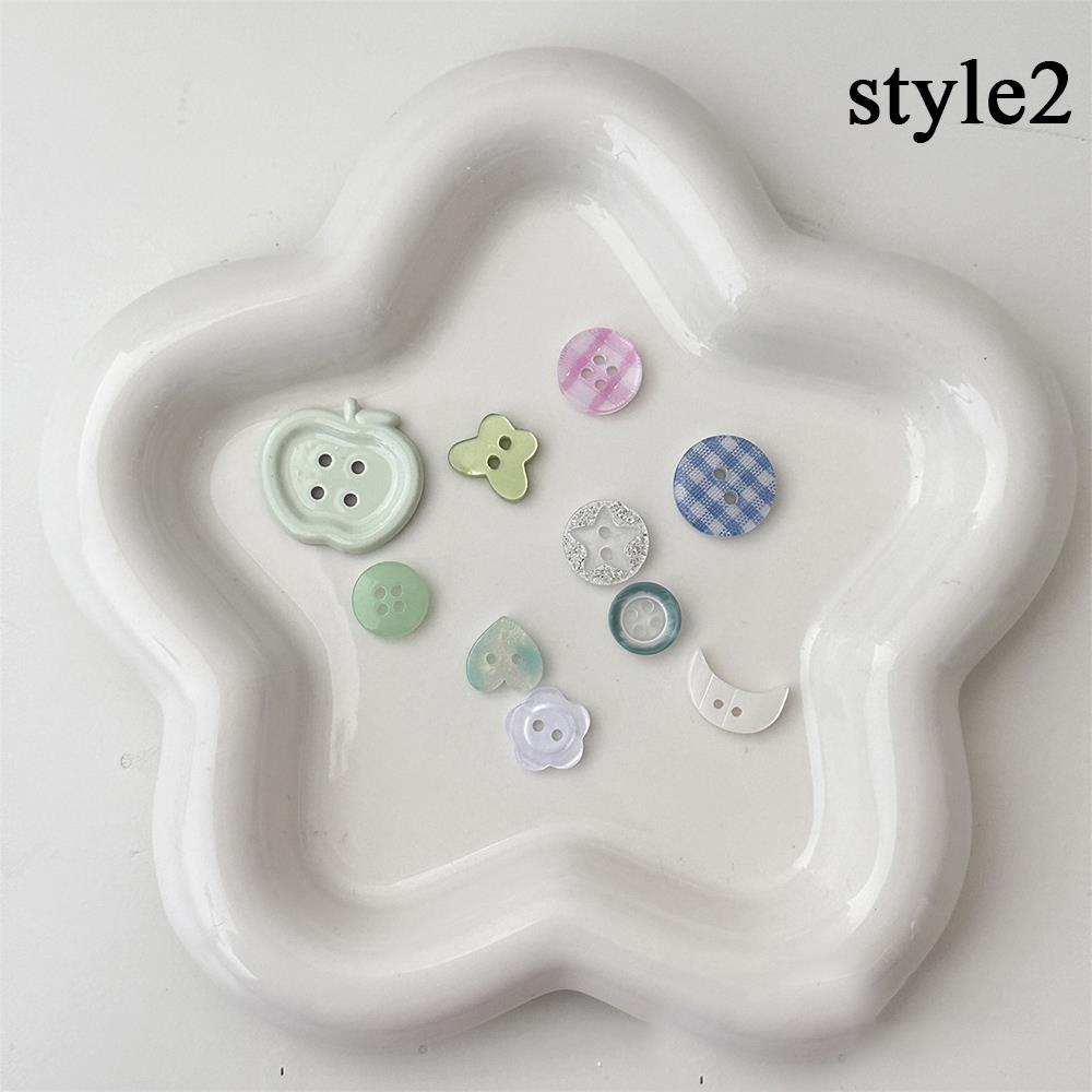 11pcs Cream Style Blind Box Button Cute Handmade Resin DIY Clothes Accessories Scrapbooking DIY Crafts Headband Decoration
