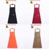 Fashion Canvas Kitchen Aprons For Woman Men Chef Work Apron For Grill Restaurant Bar Shop Cafes Beauty Nails Studios Uniform