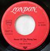 7inch Record FRIJID PINK  The House Of The Rising Sun DL20905 London Records 1970 Germany Rock Used