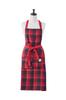 ResoTrading Clovelly Halter Neck Apron Red for Stain Cooking Housework, Childcare, Cleaning, Prevention,