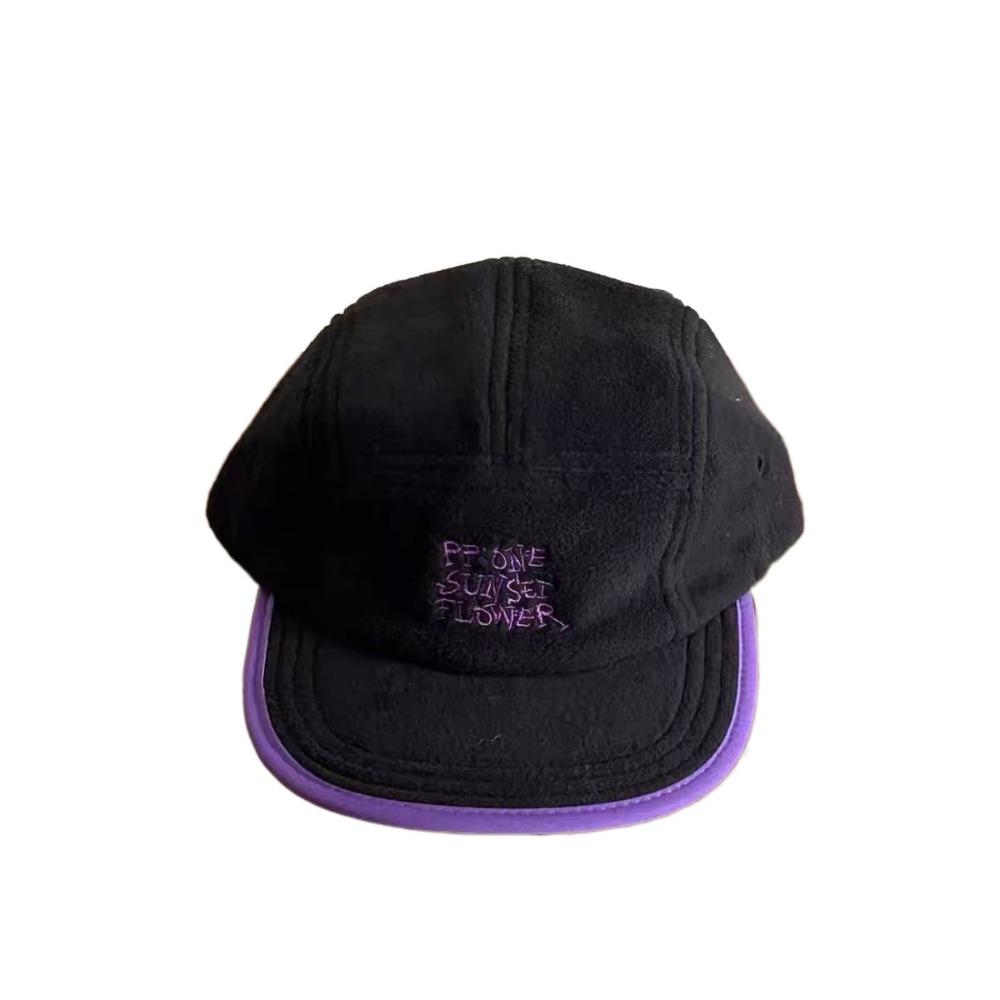 Letter Embroidery Peaked Cap Retro Outdoor Hat Fashion Baseball Caps for Men Women  Warm Autumn