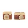 Pen Holder Camera Wood Desktop Organizer Multipurpose Cosmetic Sundries Large-capacity Storage Box Home Office School Office