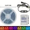 16.4FT/32.8FT LED Strip Lights WS2812B Rainbow Effect USB APP Control Diode Flexible Light DC5V Back Glue Suitable For Holiday Party Music Dance