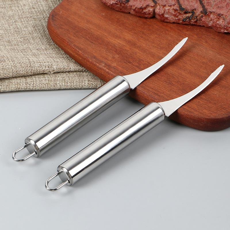 Stainless Steel Shrimp Peeler & Deveiner Knife: Portable Tool for Removing Shells, Opening Backs, Deveining.