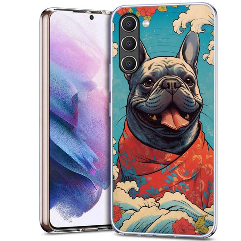 French Bulldog Dog Pug Phone Case for Samsung A54 A14 A24 A34 A17 A37 A57 A55 A35 A25 A15 A13 A23 A33 A53 A07 A05S A04S A03 A73