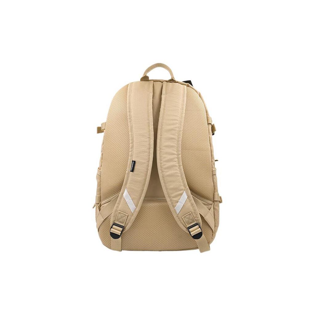 Converse Unisex Casual Sports Zipper Large Capacity Polyester Backpack Unisex backpack Light-Brown 10026114-A02