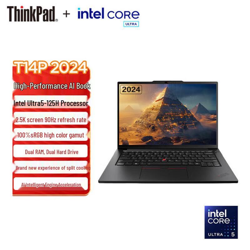 

Lenovo ThinkPad T14p 2024 High-Performance Laptop (CN version)