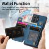 D15 For Samsung Galaxy S24 Ultra Case Card Slot Leather+TPU Zipper Kickstand Retro Phone Cover