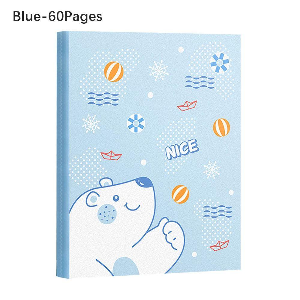 30/40/60 Pages A4 Cartoon Large Capacity Archives Bag File Folder Student Test Paper Storage School Office Stationery