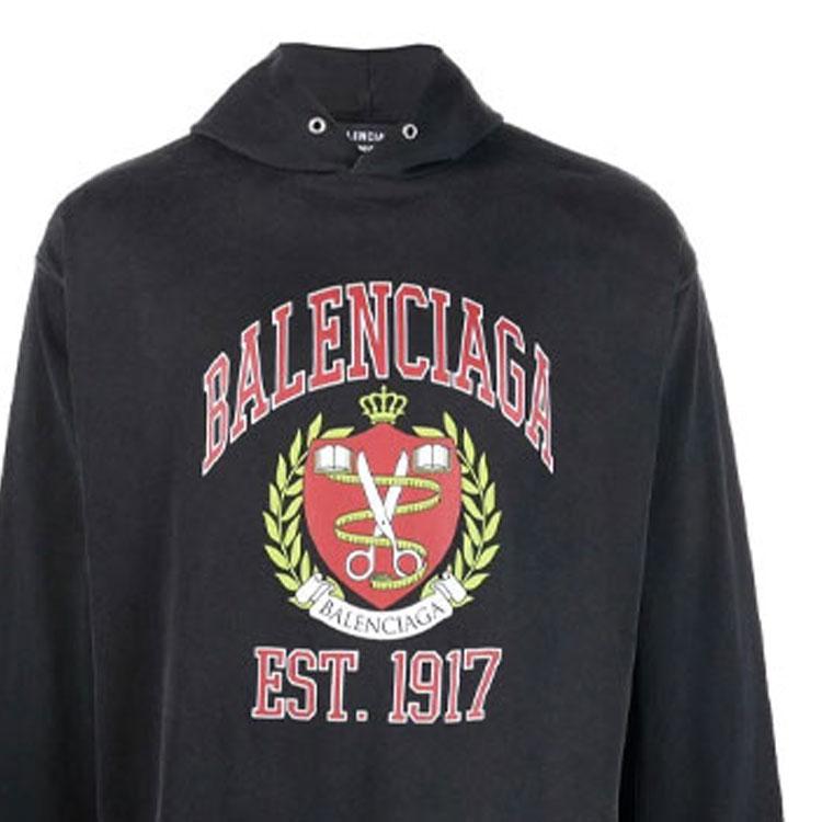 Balenciaga Sweatshirt Loose Fit Men's Black 674685TLV891076