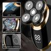 Electric Shavers For Men Bald Head,razors Shaving 5-in-1 5d Haircut Usb Rechargeable Led Cordless,rotary Shaver Grooming Kit With Clipper Nose Hair Si
