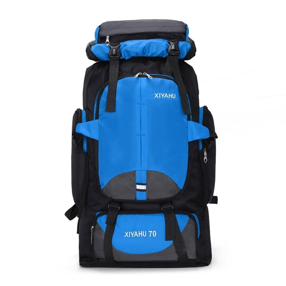 New 70L Hiking Backpack Waterproof Oxford Material Camping Backpack Lightweight High Capacity Outdoor Mountaineering Bag Travel