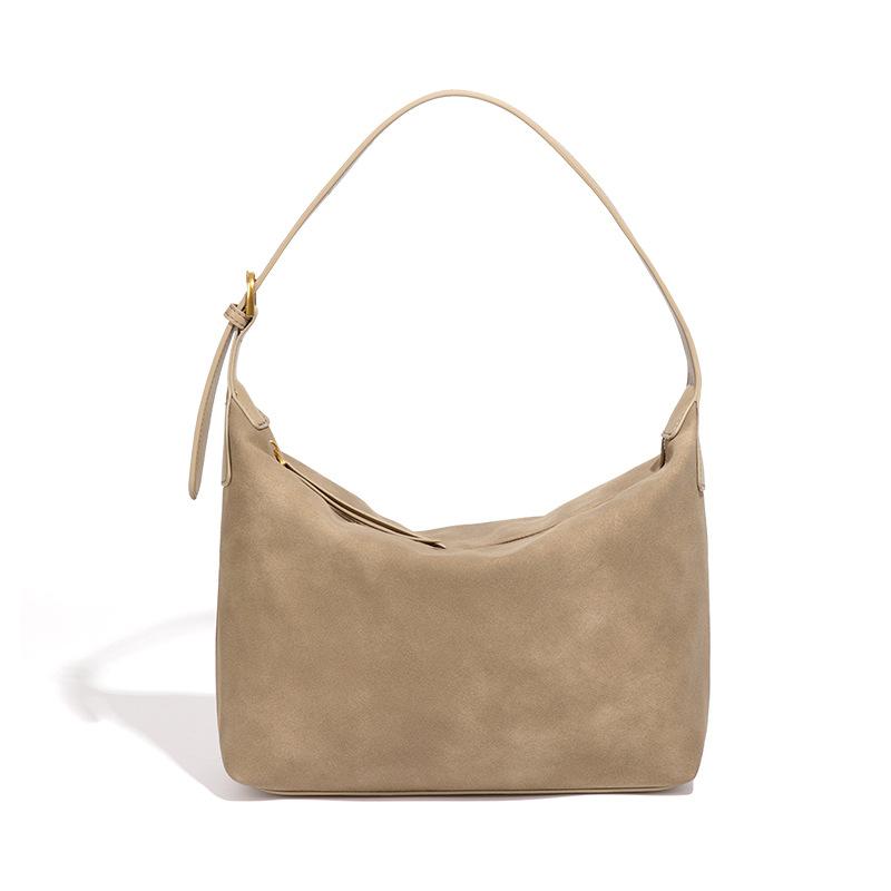 

New Frosted Single Shoulder Armpit Bag, Simple Retro Crossbody Dumpling Bag, Large Capacity, High-end Commuting Women s Bag