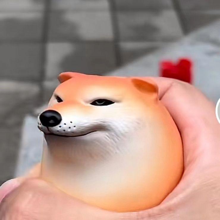 Huevo Squishy Lindo de Perro Shiba Juguete para Apretar Ensamblaje Creativo DIY Huevo de Perro de Simulación Alivio del Estrés Juguete de Rebote Descompresión Fidget