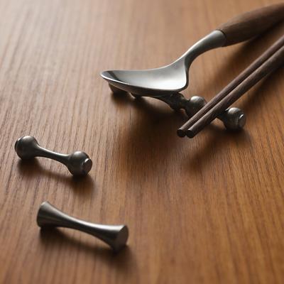 Portacanne da Sushi in Acciaio Inossidabile Supporto Vintage per Bacchette Supporto per Cucchiaio Facile da Pulire Compatto Supporto Multiuso per Stoviglie Accessorio da Cucina