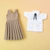 Blyth Puppenkleidung BJD Kleid Schuluniform Kariertes Kleid Kawaii JK Stil Outfit für OB24 YMY Licca Azone Modepuppen Zubehör