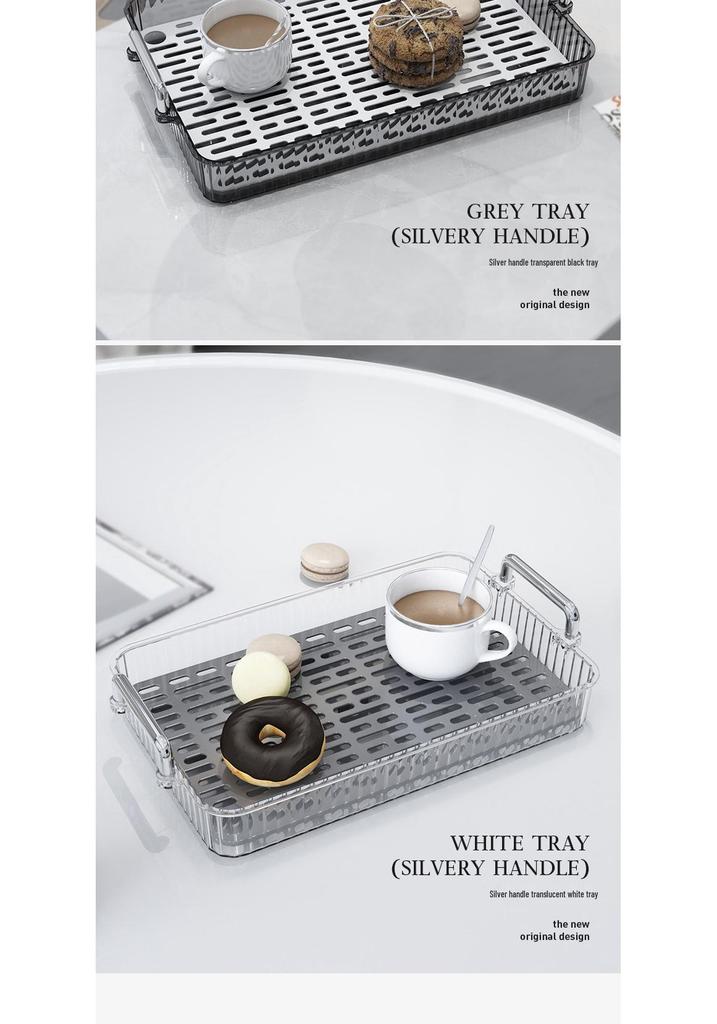 Modern Simple Fruit Plate and Draining Basket - Tray for Dried Fruit, Candy, and Food Storage