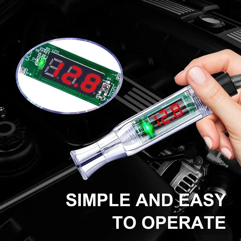 6V 12V 24V Car Truck Voltage Circuit Tester Auto Diagnostic Probe Test Pen Light Bulb Electric Measuring Pen Repair Tools