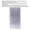 Equidistant Measuring Aluminum Sewing Gauge Marking Tool Adjustable Length Gauge  Household Use