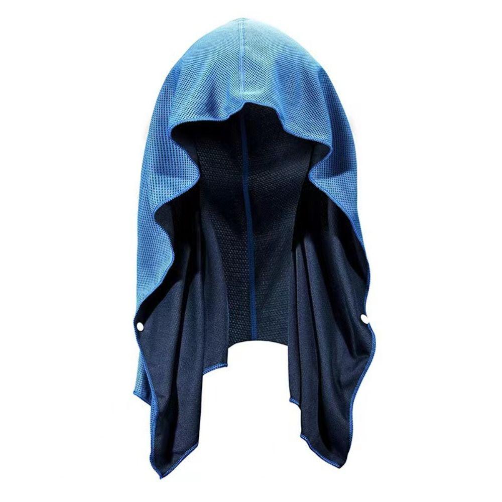 

Fast Drying Hoodie Cooling Towel Sports Towel Gym Travel Camping Swimming Yoga Sports светло-синий