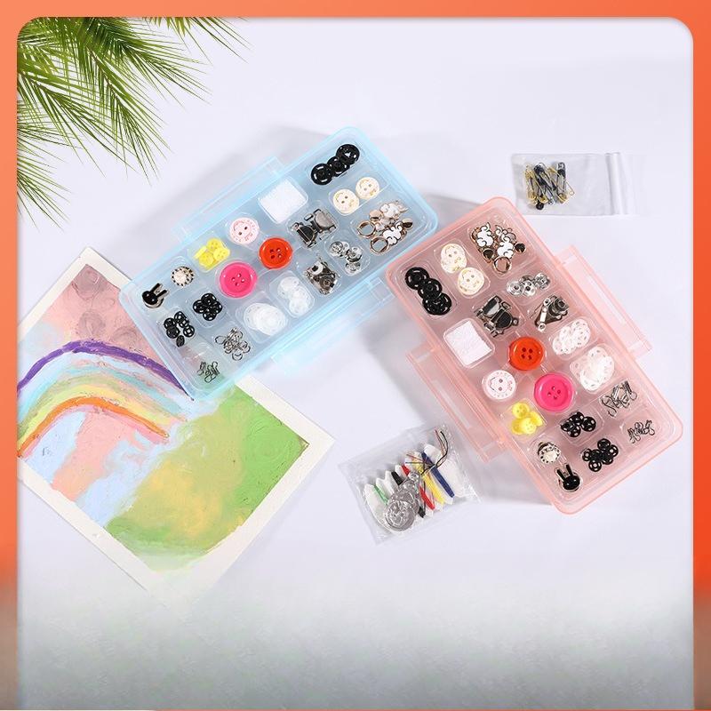 Бытовая многофункциональная коробка для хранения иголок и ниток, набор сумок для иголок и ниток, коробка для хранения иголок для ручного шитья, портативная коробка для иголок и ниток 1pc розовый