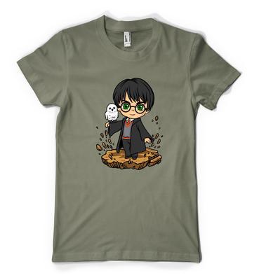 Harry Potter Gufo Mago Bacchetta Magica Volante T-shirt Unisex Personalizzata per Bambini