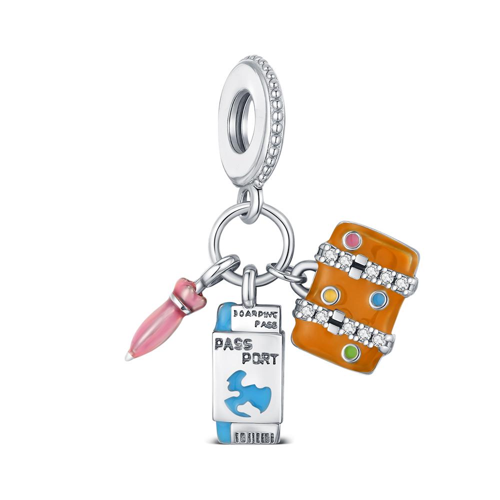 Copper Charm Summer Beads For Original Bracelet Diy Jewelry Making Pendant Necklace Women Fine Birthday Jewelry Gifts