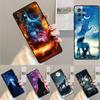 Starry Animal Wolf TPU Phone Case For Samsung Galaxy Note 10 Pro S26 S25 S24 S23 S22 Ultra Plus S21 FE S20 Shockproof Cover