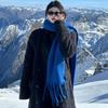 Blue Snow Mountain West Sichuan Travel Scarf Women's New Autumn and Winter Scarf Xinjiang Yunnan Imitation Cashmere Shawl Wear