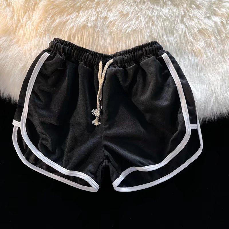 

Белые шорты женские с высокой талией, свободные, с тремя точками, спортивные, широкие, повседневные брюки M