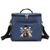 Student LunchBox Portable Cooler Shoulder Lunch Bags Thermal Organizer Handbag Outdoor Camping Storage Boxes Samurai Pattern