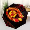 Custom Name Manchester United Theme Automatic Umbrella, Lightweight & Portable, 8 Rib, Perfect for Outdoor Travel, Birthdays, Christmas, Gifts.