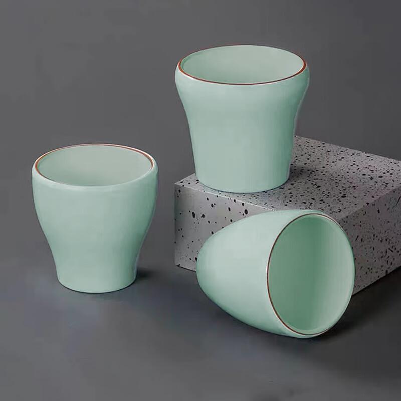 

Ru Kiln Celadon Ceramic Master Tea Cup Set - 8 Pcs Gift Box