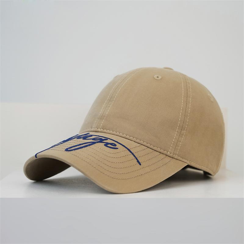 Spring Summer Embroidered Letter Sunshade Baseball Cap Women Breathable Couple Sunscreen Cap