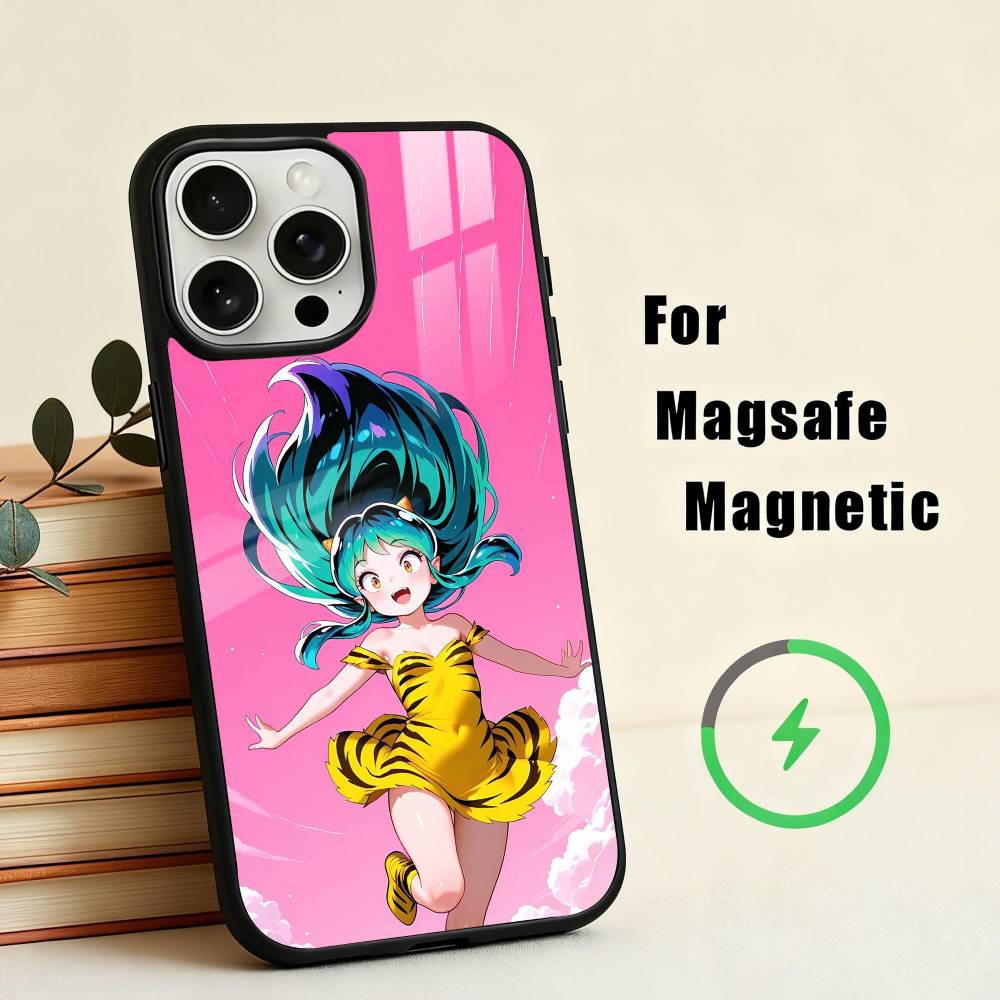 U-Urusei Yatsura L-Lum Mobile Phone Case For iPhone 17,16,15,14,13,12,Plus,Pro,Max for Magsafe Magnetic Wireless Charging