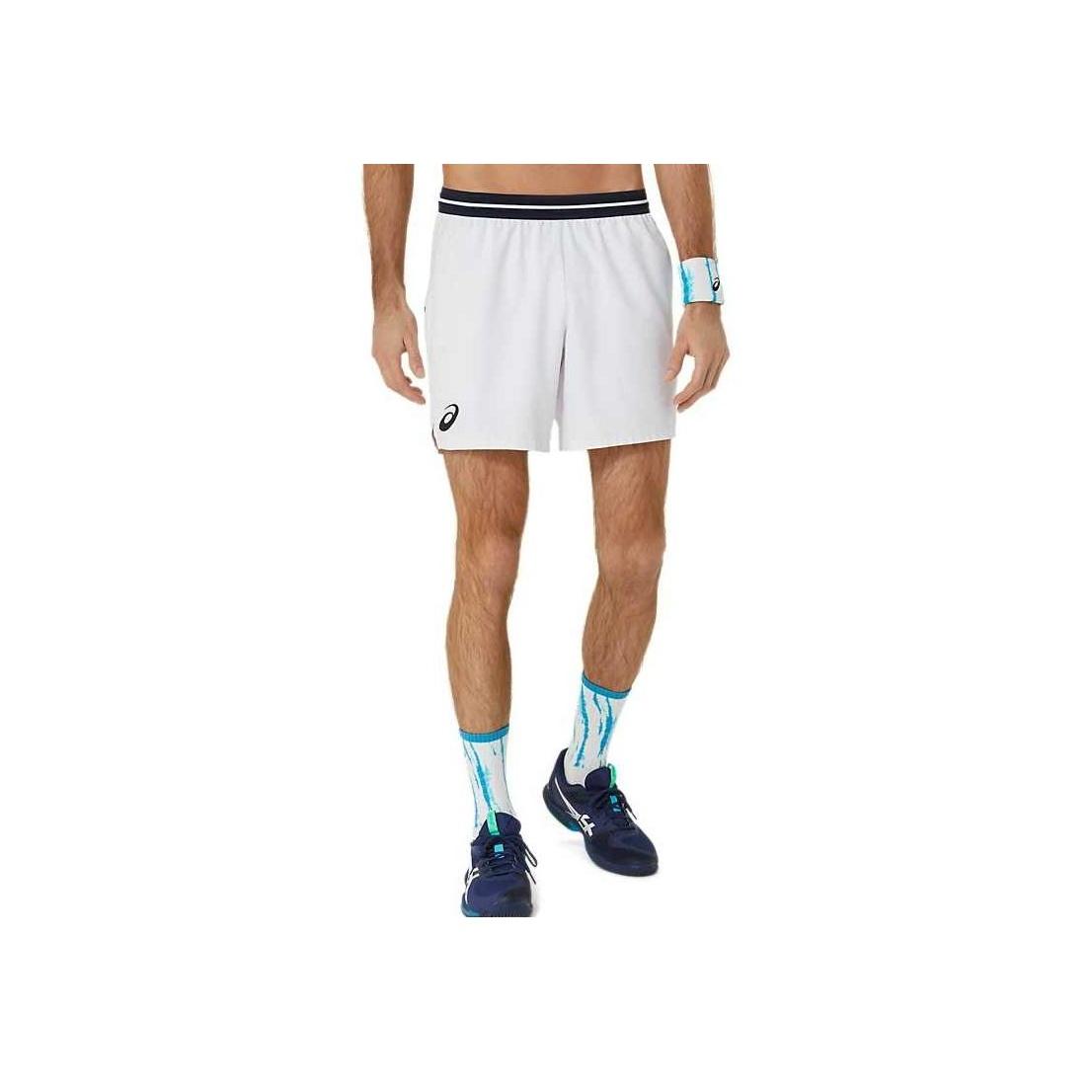 

Asics Comfortable Breathable Lace-Up Mid-Waist Five-Point Casual Shorts Men shorts White 2041A301-100 L