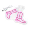 LED Signs Neon Light USB Powered Acrylic Backplate Cowboy Boot Shape Wall Art Decor LED Signs Light for Bedroom