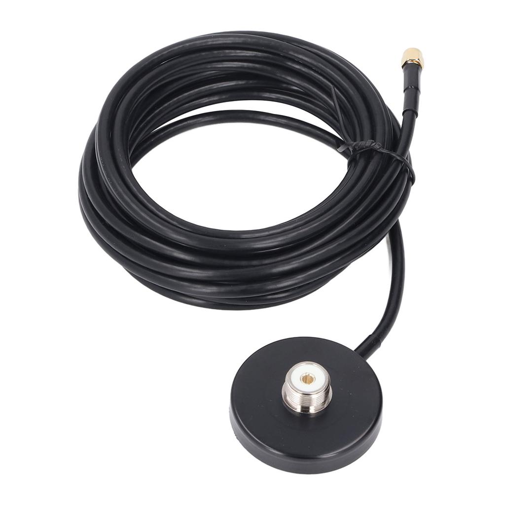 Magnetic Antennae Base Water Resistant Car Radio Antennae Magnet Mount with 5M RG58 Cable SMA Male to PL 259 SO 239 UHF