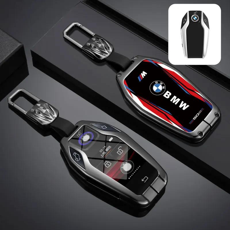 Car Sticker Hot 2025 Car Remote Key Case Cover Track Style For BMW 5 7 Series G11 i8 I12 I15 G01 X3 G07 X7 G12 G30 G31 G02 X4 G0