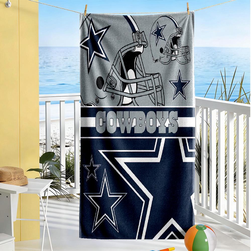 Dallas Beach Towel Soft Durable Quick-Dry Comfortable Lightweight Perfect for Traveling Yoga Camping and Swimming
