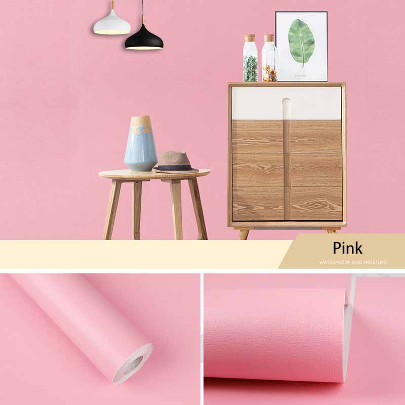 

Самоклеящиеся ПВХ обои однотонные водонепроницаемые отслаивающиеся наклейки на стену съемный декор для стен 45cm*10m