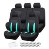 Full Set Car Seat Covers, Universal Fit Front and Rear Seat Protectors, Airbag Compatible Automotive Seat Covers